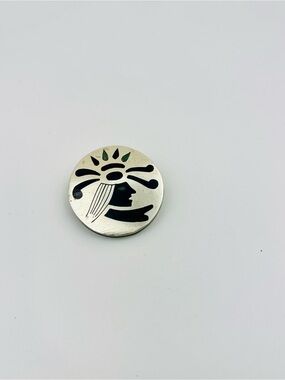 Taxco Silver & Mother-of-Pearl Pin – Mid Century Mexican Jewelry